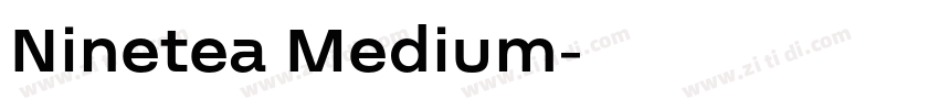 Ninetea Medium字体转换